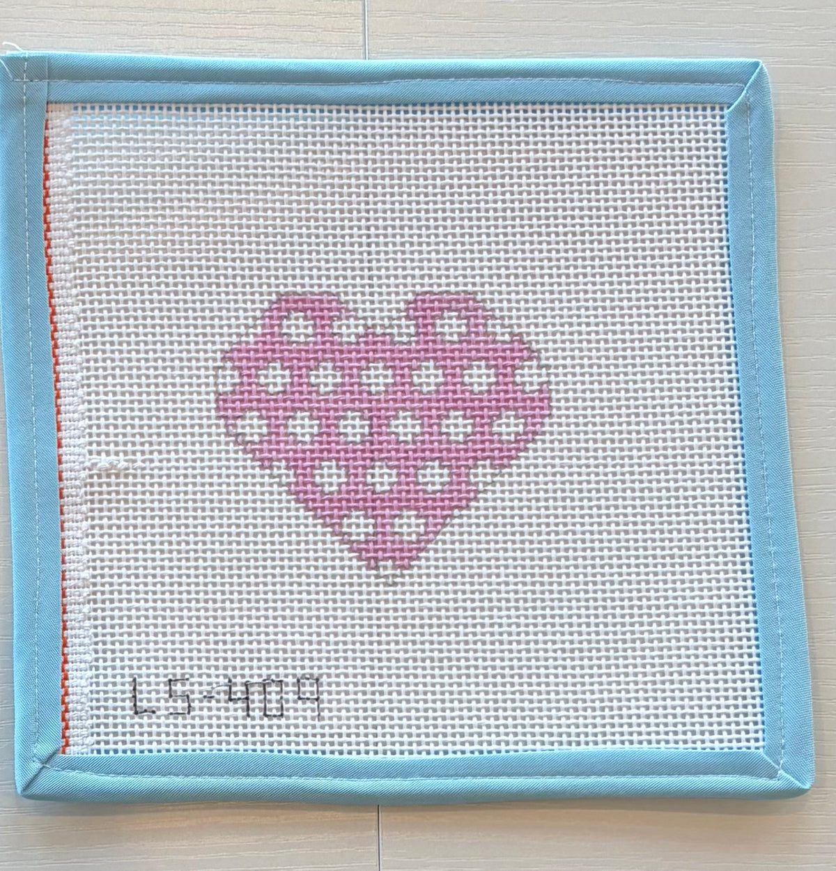 Pink polka dot Heart