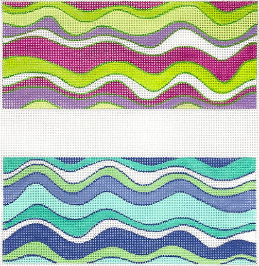 Backgammon Board Canvas – Pucci – turquoise, periwinkles, limes & violet