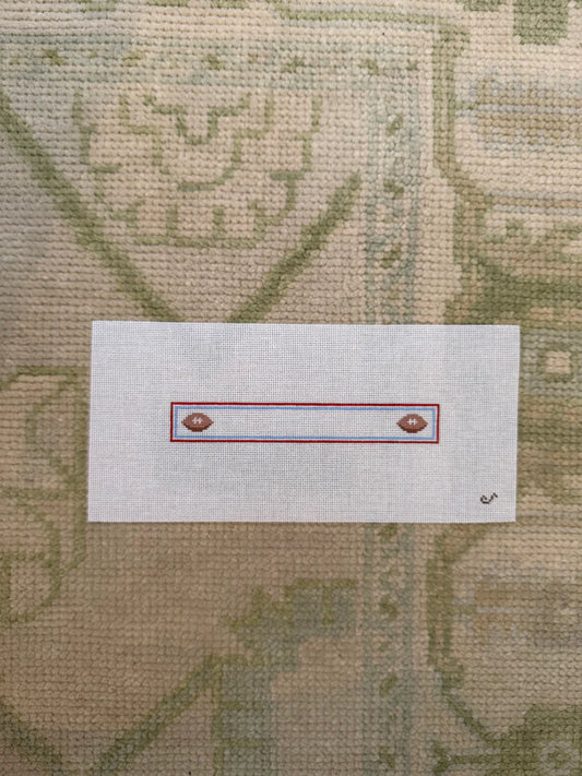 Blue and Red Football Paci Clip