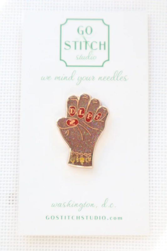NDLPT Nails Needle Minder - Brown Glitter
