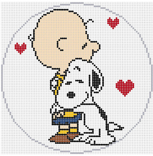 PEANUTS Valentine-Snoopy Hugging Charlie Brown