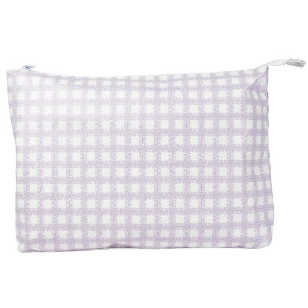 Large Stash Bag-Lilac Gingham