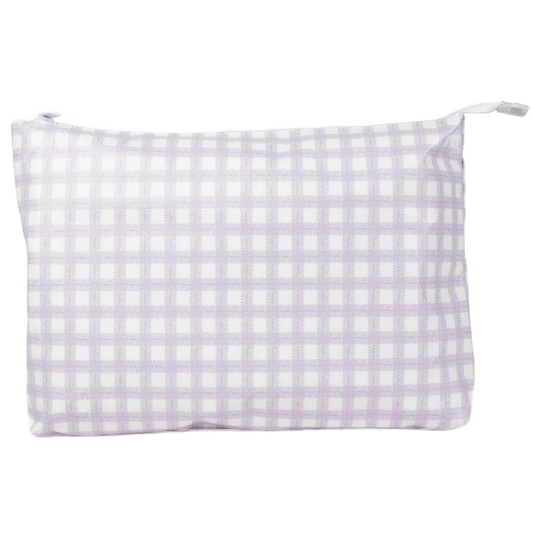 Large Stash Bag-Lilac Gingham