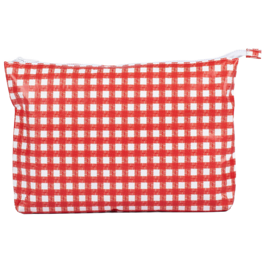 Large Stash Bag-Red Gingham