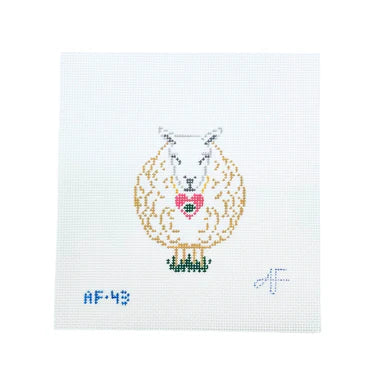 "I love you" ornament Needlepoint Canvas