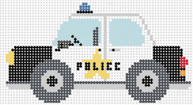 Police Car Needlepoint Canvas