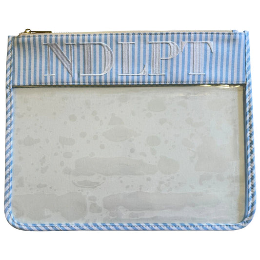 NDLPT Blue & White Striped Project Bag