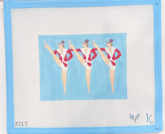 Dancers High Kick Line