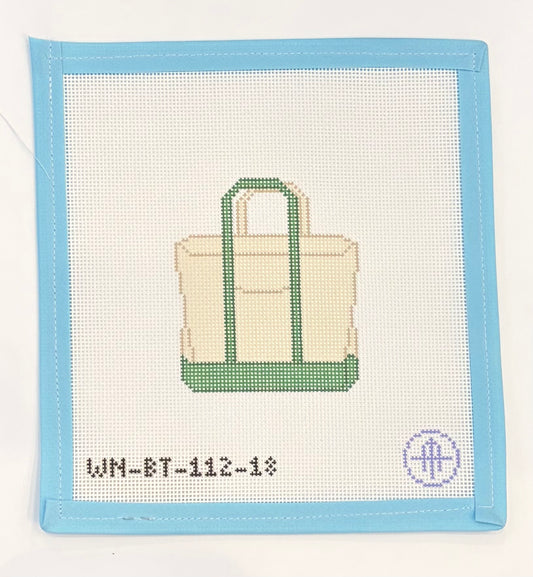 Plain Colored Tote Green