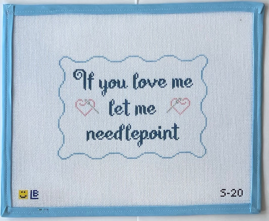 Let Me Needlepoint 18 Mesh
