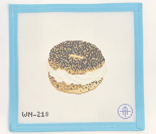 Cream Cheese on a Poppy Bagel