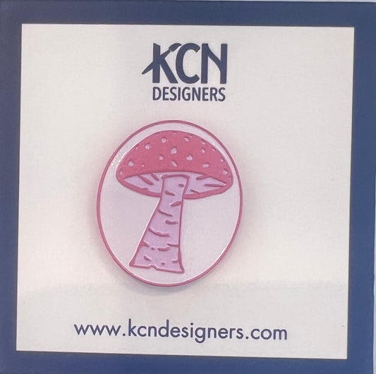 Pink Mushroom Needle Minder