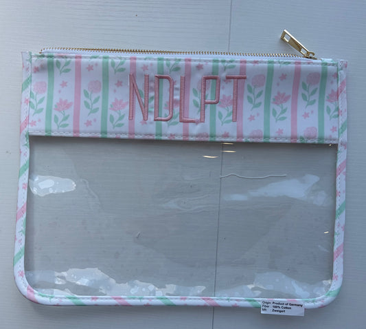 Pink Floral Project Bag