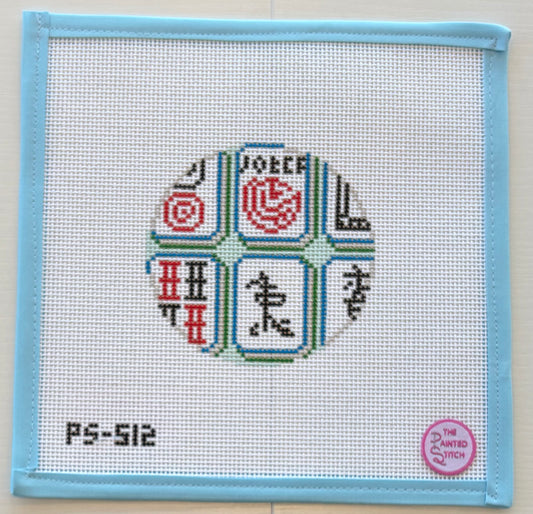 Mahjong Tiles Round: Jewel 13 Mesh
