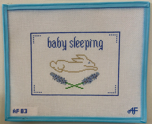 Baby Sleeping Needlepoint Canvas