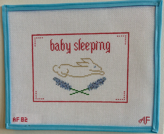 Baby Sleeping Needlepoint Canvas