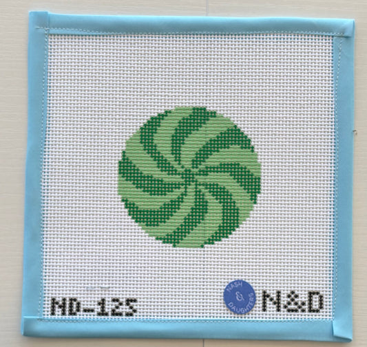 Green Peppermint Needlepoint Canvas