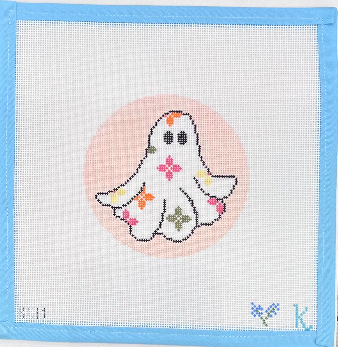Halloween Ghost in Flowers
