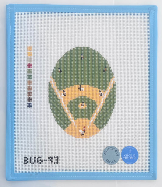 Baseball from Above Oval