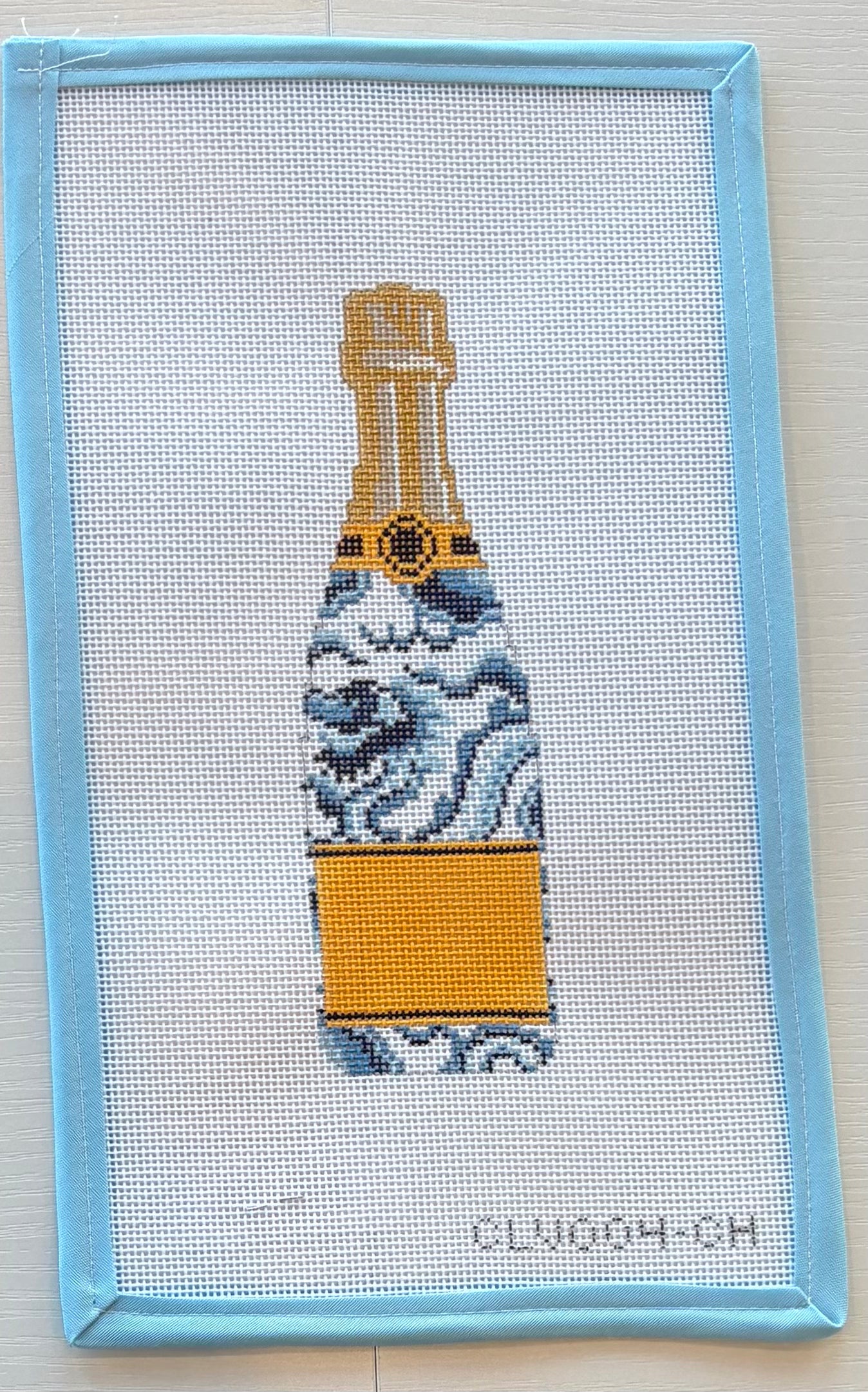Blue Chinoiserie Bottle