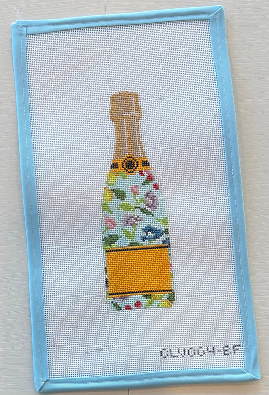 Blue Floral Champagne