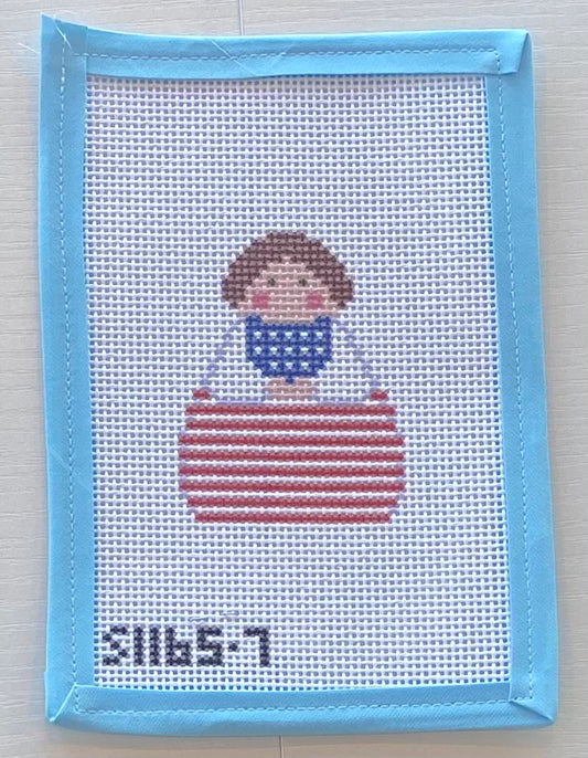 Red White Stripe with Blue Angel
