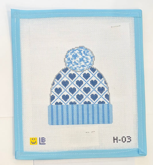 Blue Hearts Beanie
