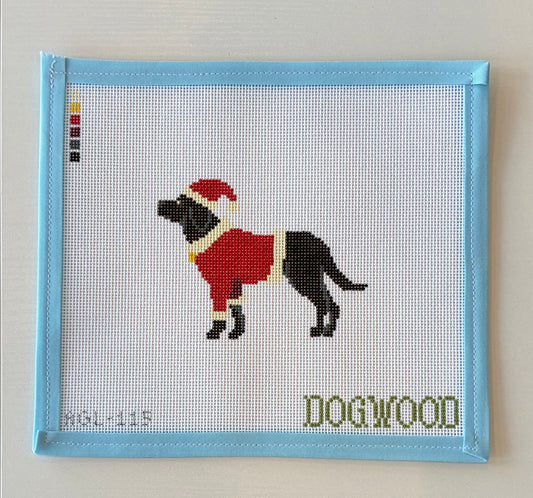 Santa Black Lab