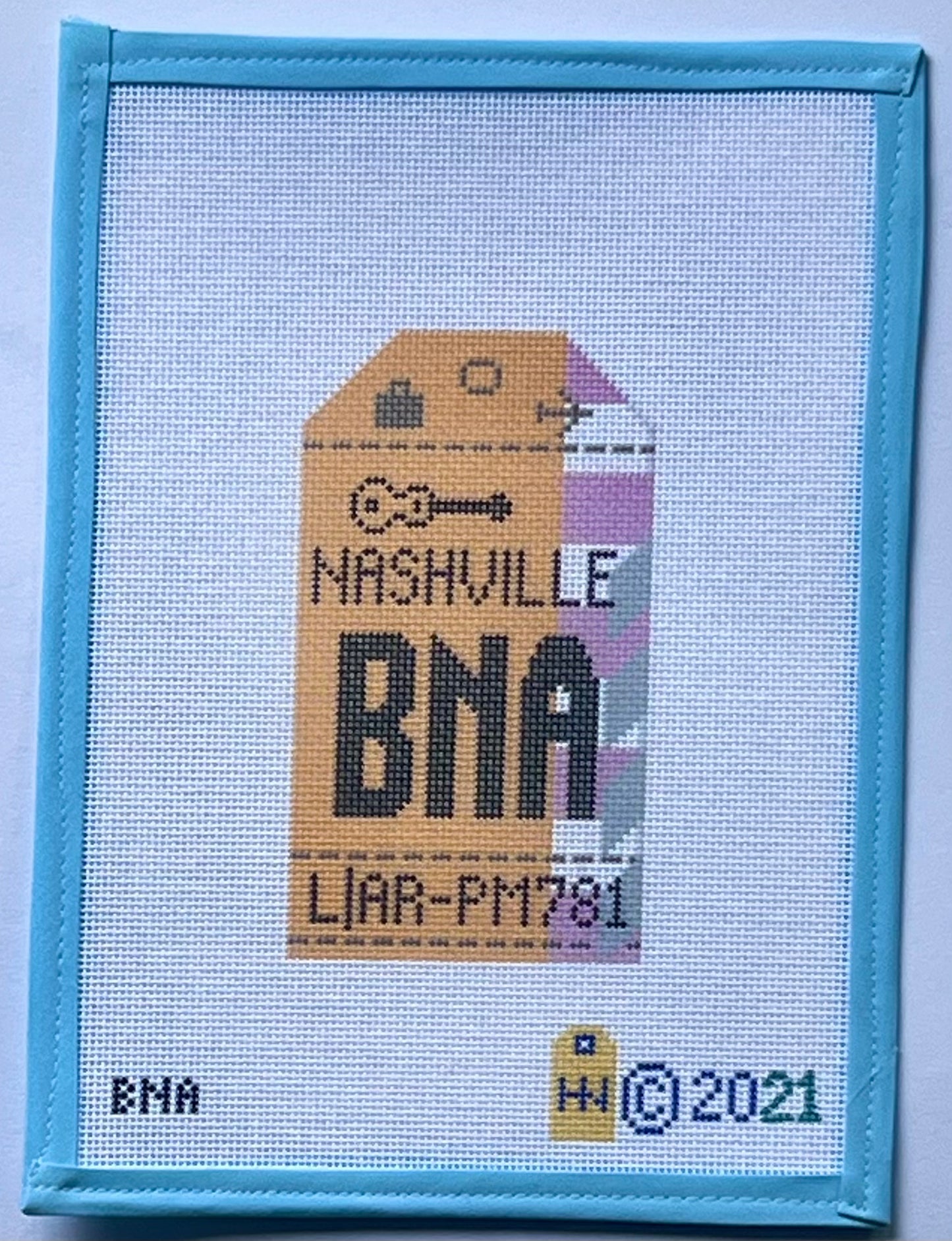 Nashville Retro Travel Tag