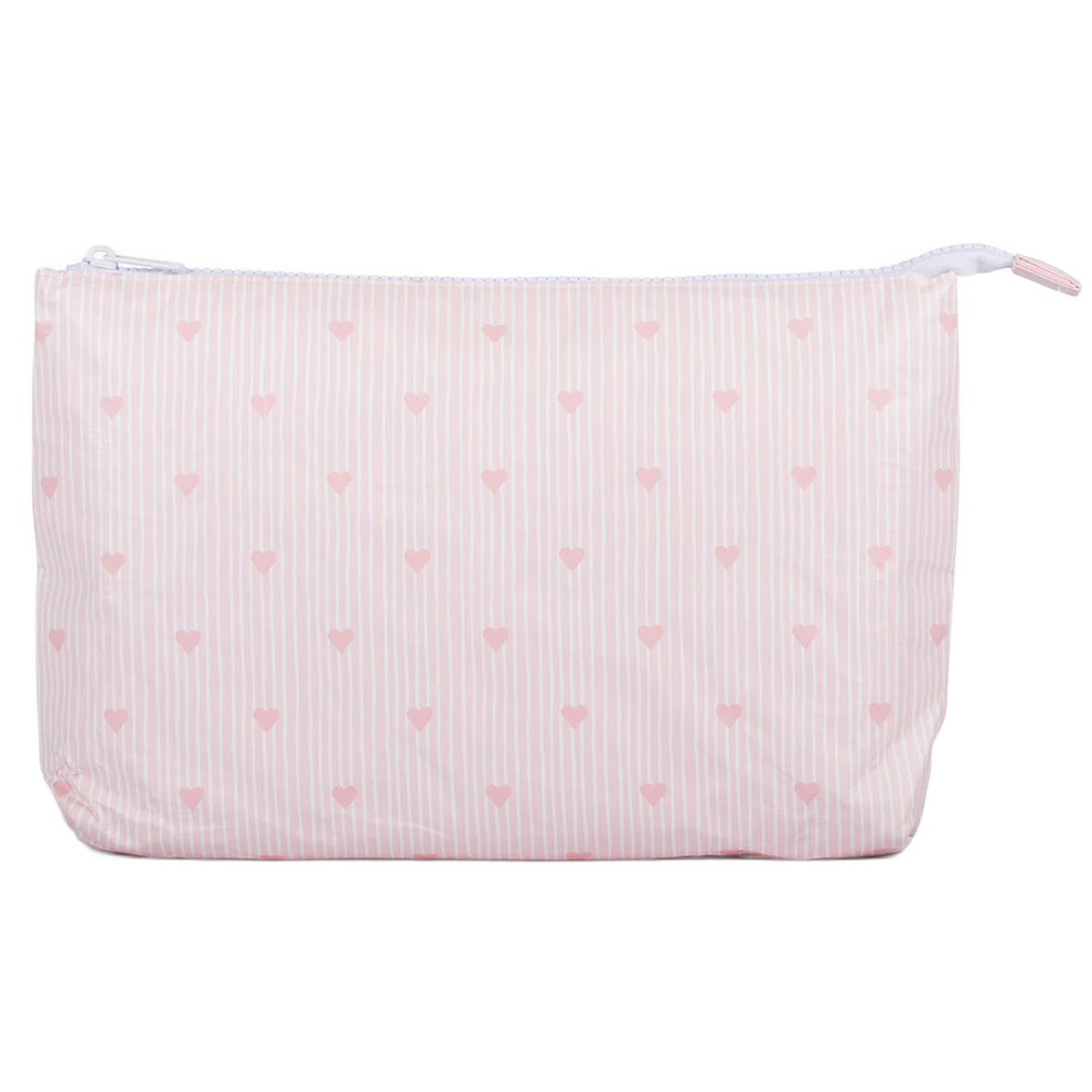 Large Stash Bag-Pink Hearts