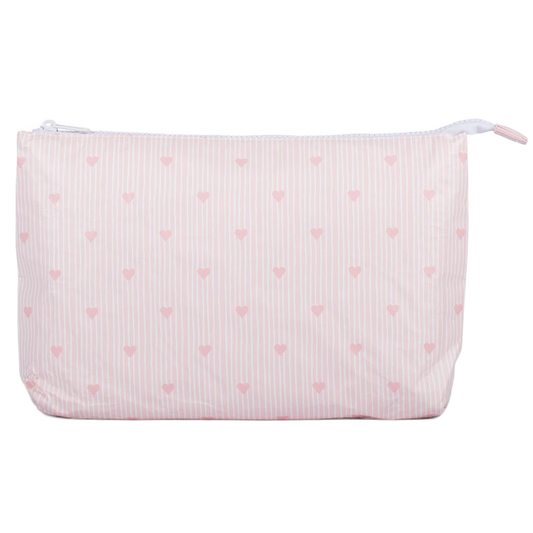 Large Stash Bag-Pink Hearts