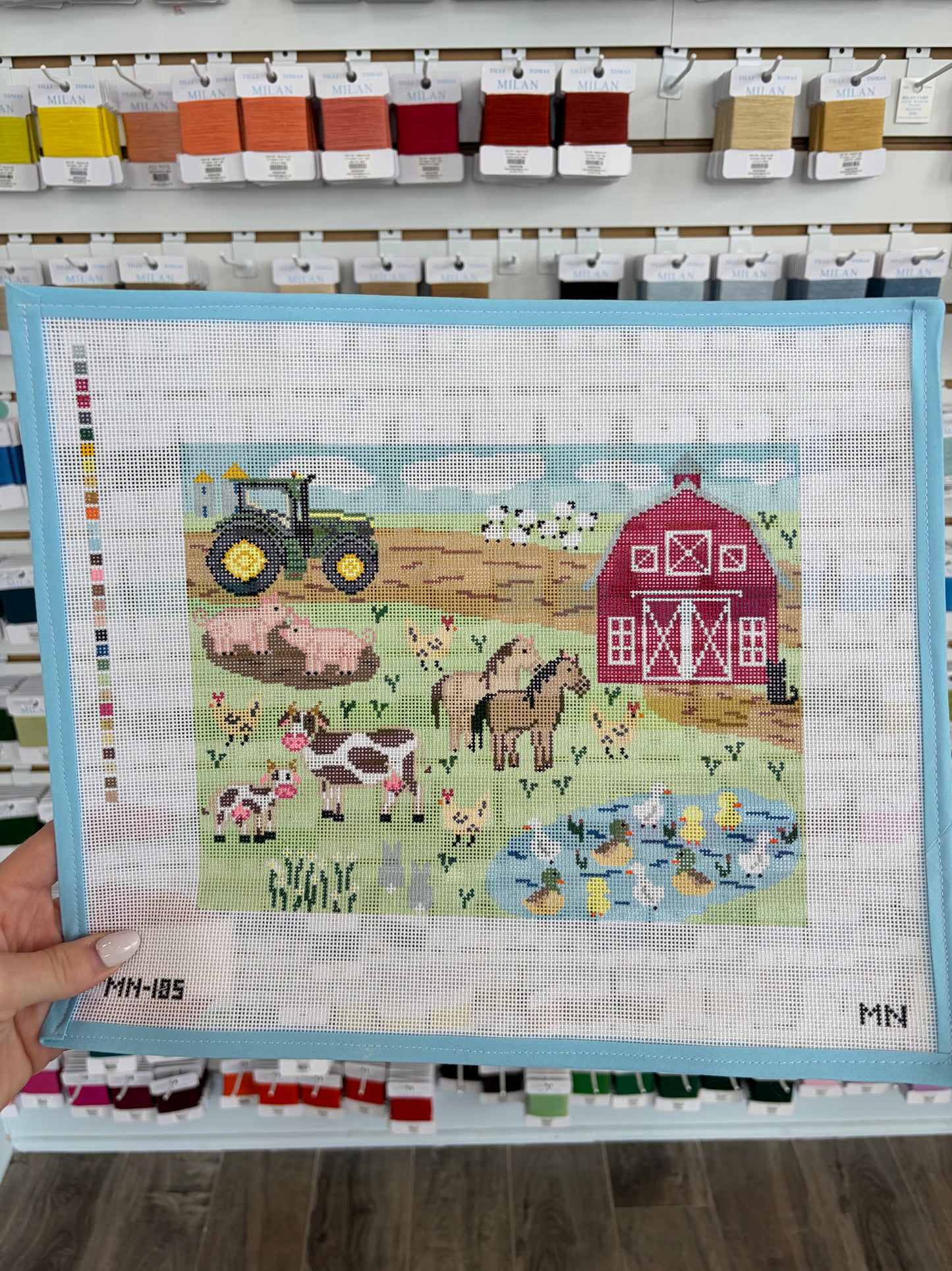 Barnyard Farm Scene