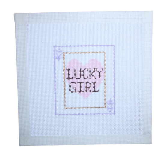 Lucky Girl Playing Card