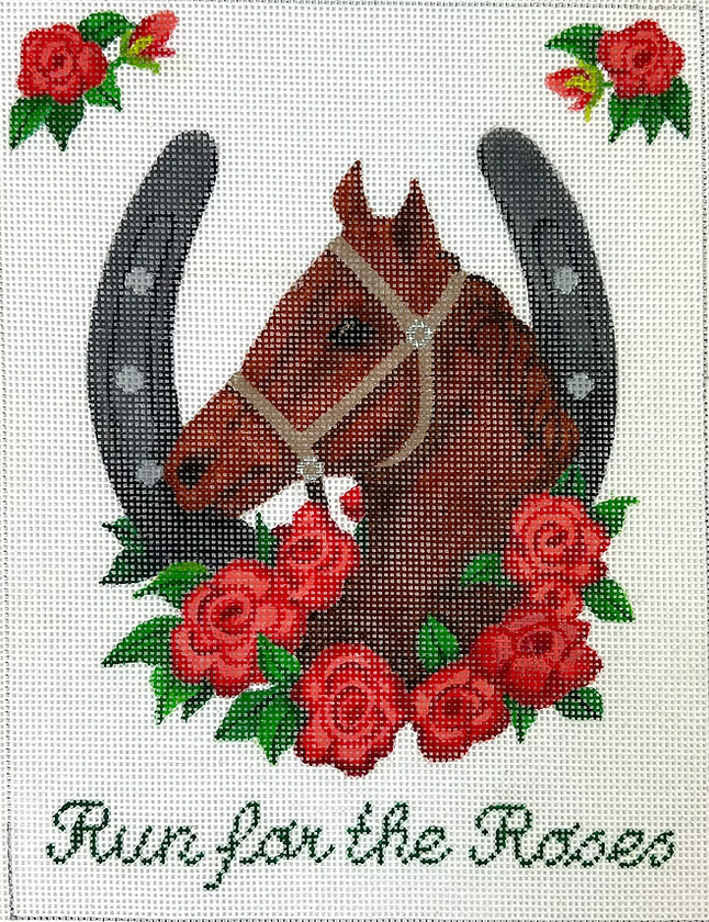 "Run for the Roses" Kentucky Derby Horse w/ Rose Wreath
