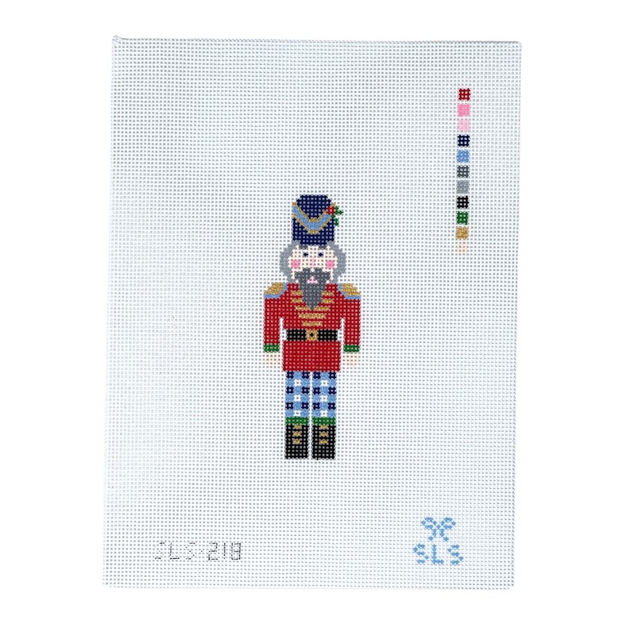 Gingham Nutcracker, Blue Pants