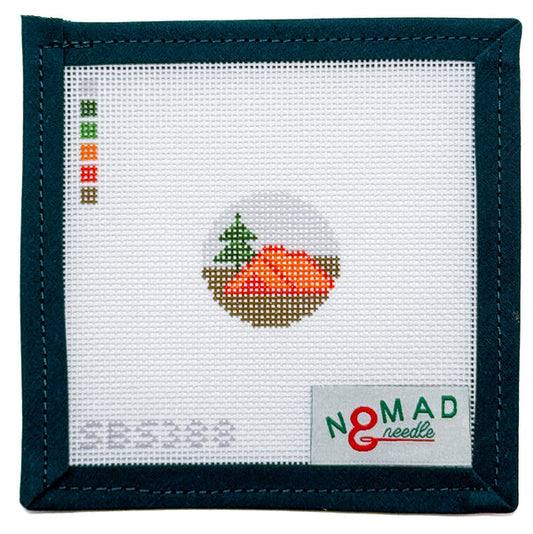 Camping Merit Badge Needlepoint Canvas