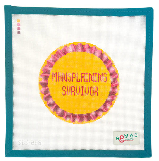 Mansplaining Survivor Needlepoint Canvas