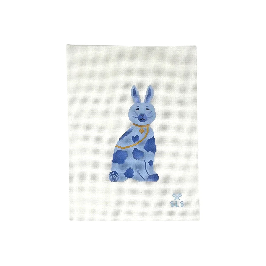 Chinoiserie Bunny Blue on Blue