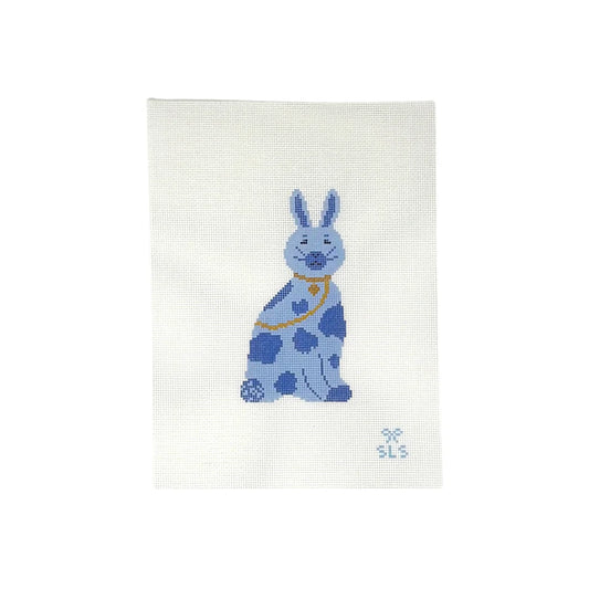 Chinoiserie Bunny Blue on Blue