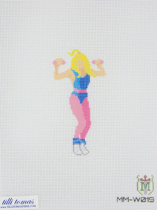 Misty Morrow Aerobics Lady Blue