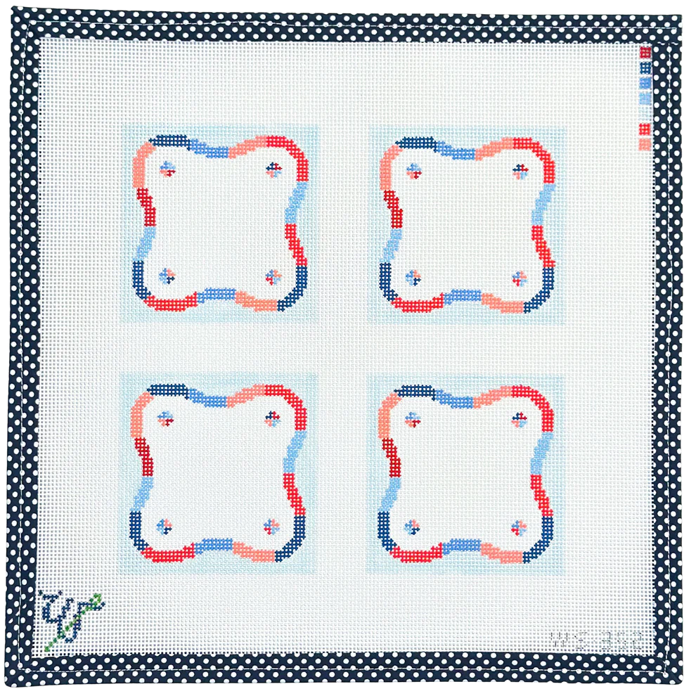 Nantucket Squiggle Coasters