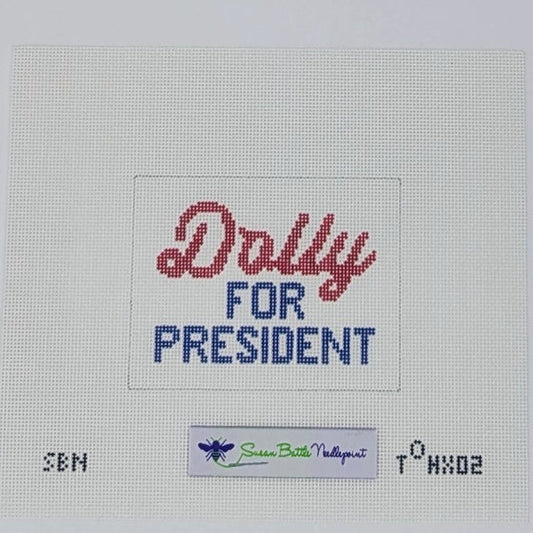 Dolly for President (red/white/blue)