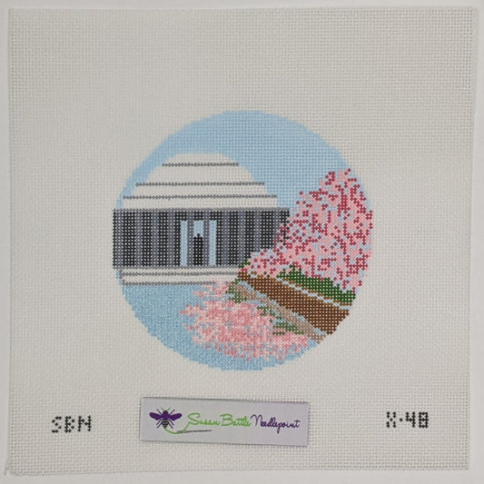 Jefferson Memorial with Cherry Blossoms ornament