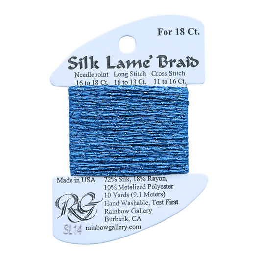 Silk Lame Braid SL14 Blue