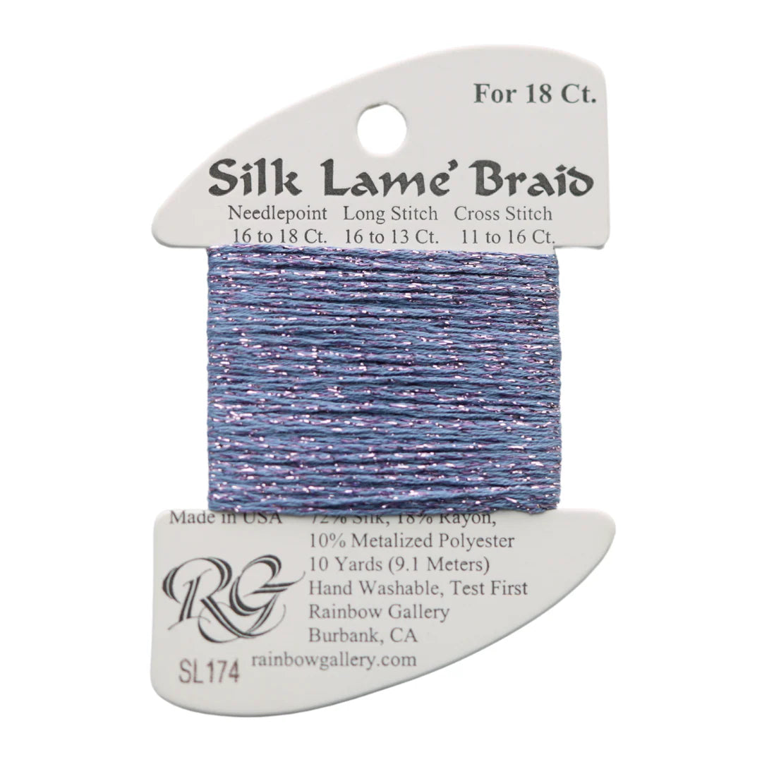 Silk Lamé Braid SL174 Periwinkle
