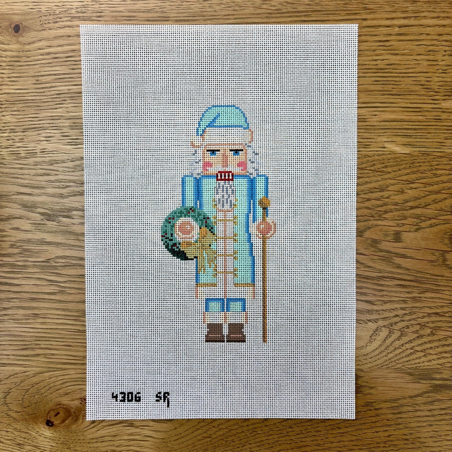 Blue Santa Nutcracker