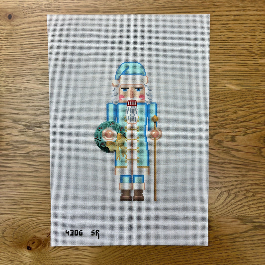 Blue Santa Nutcracker