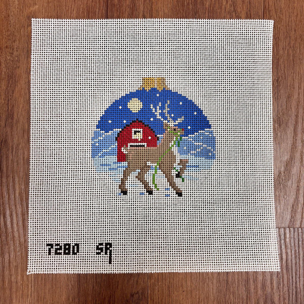 Reindeer and Barn