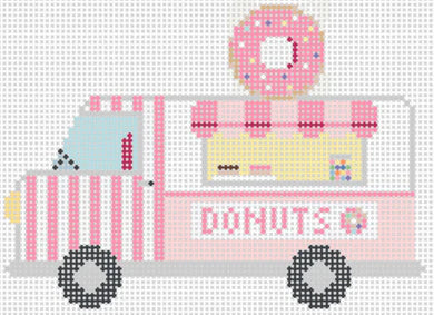 Donut Truck Needlepoint Canvas