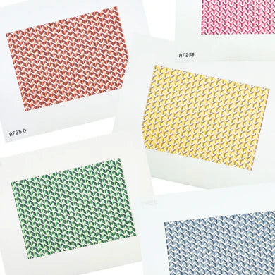 Allover Y Pattern Clutch Needlepoint Canvas